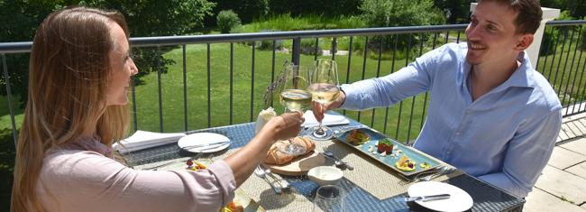 Couple on the terrace