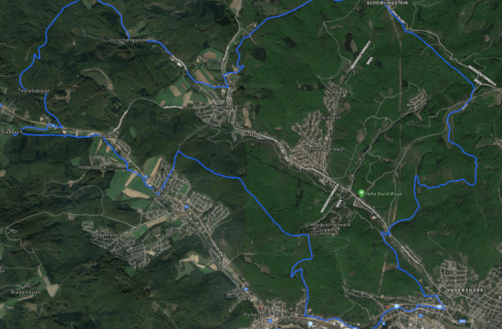 Mountainbike Tour Hirschgarten Strecke